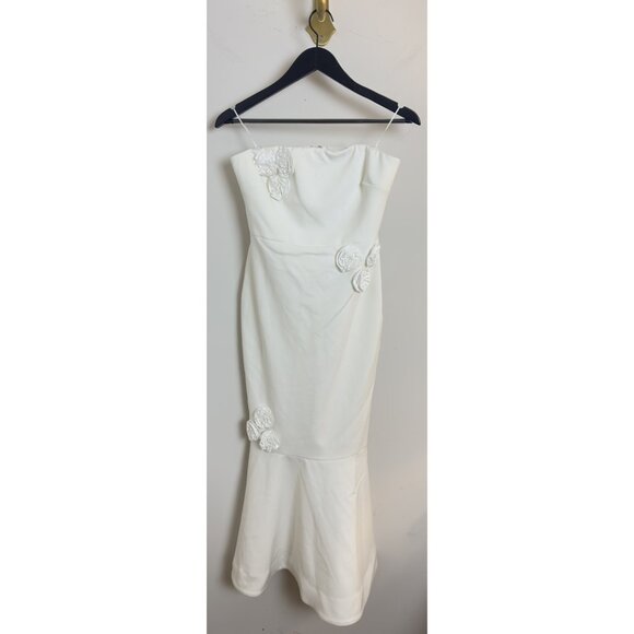 LIKELY Ilene Strapless Cocktail Dress in White Size US 4 - Picture 3 of 12